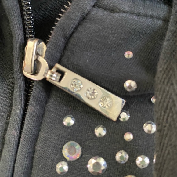 💥💥 Rhinestone hoodie jacket black small - Picture 8 of 8